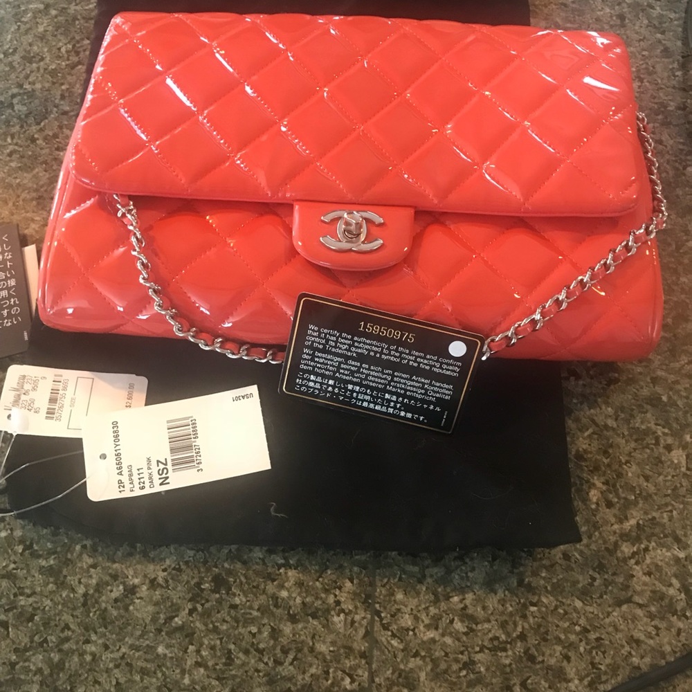 SOLD Chanel Patent leather clutch